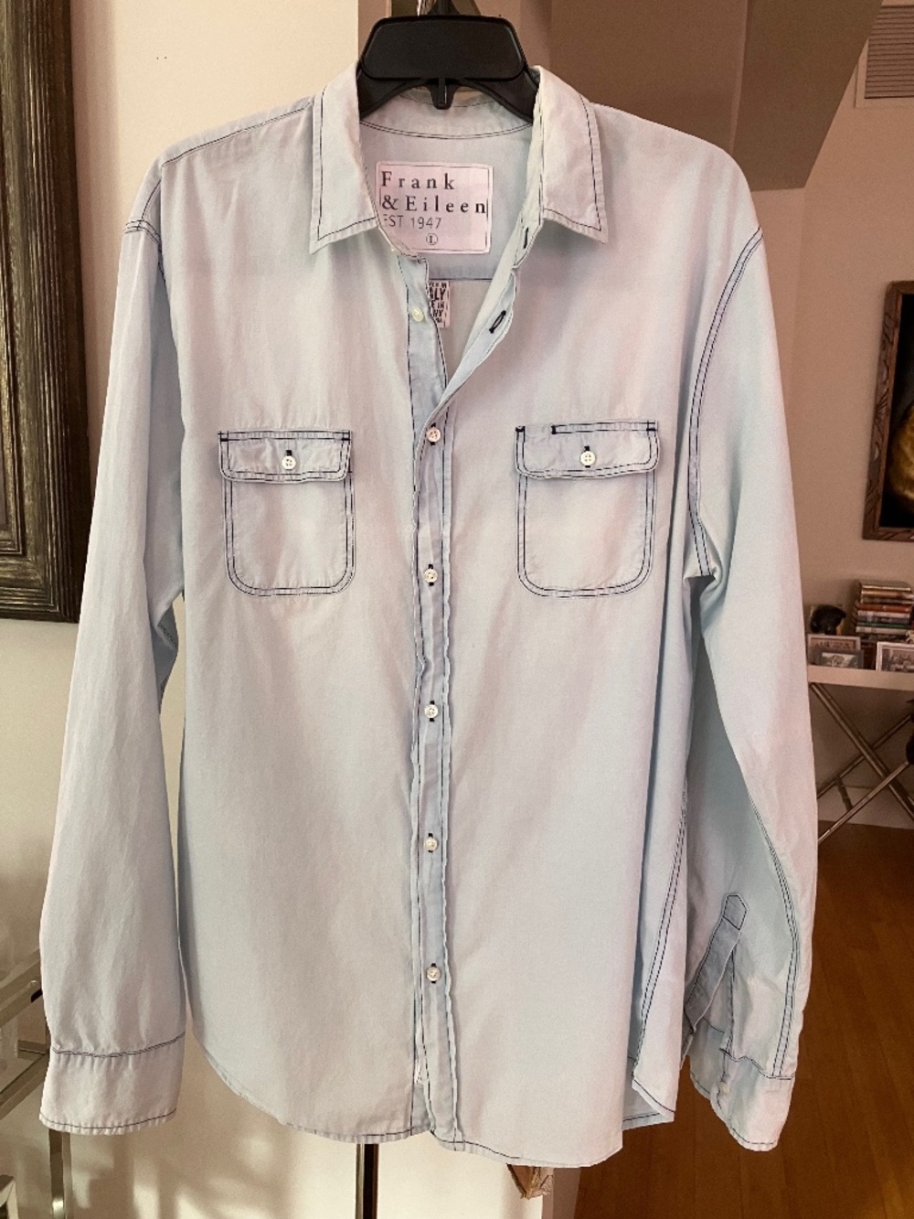 Frank & Eileen Gavin Lightweight Button-Down Shirt L XL